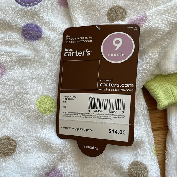 Set of 2 Quick Change Sleep & Play Onsies - 9M - Picture 4 of 6